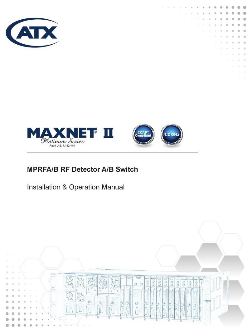 ATX MAXNET II MPRFA Installation & operation manual