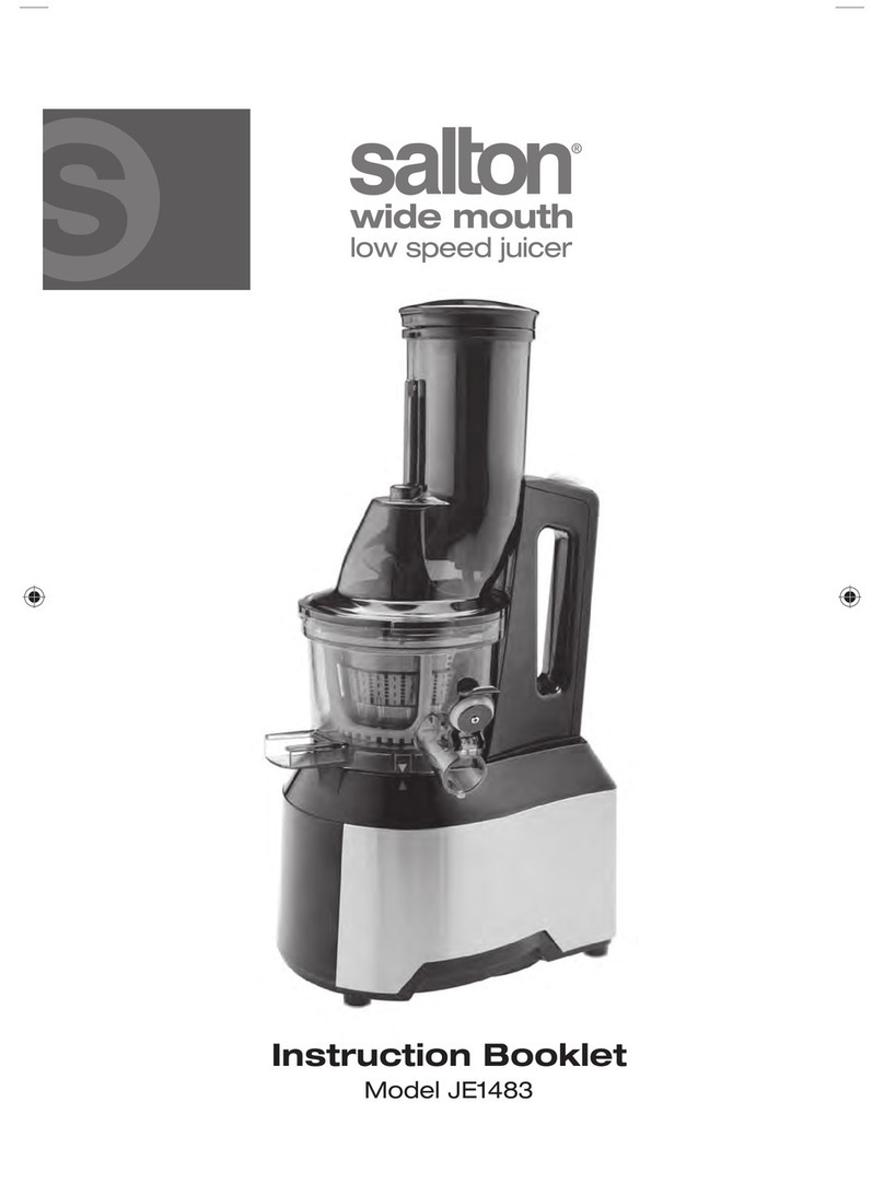 Salton JE1483 Instruction booklet