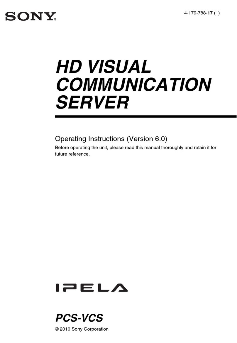 Sony PCS-VCS IPELA User manual