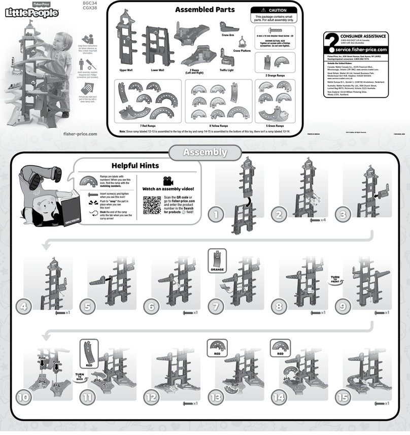 Fisher-Price LittlePeople BGC34 Assembly guide