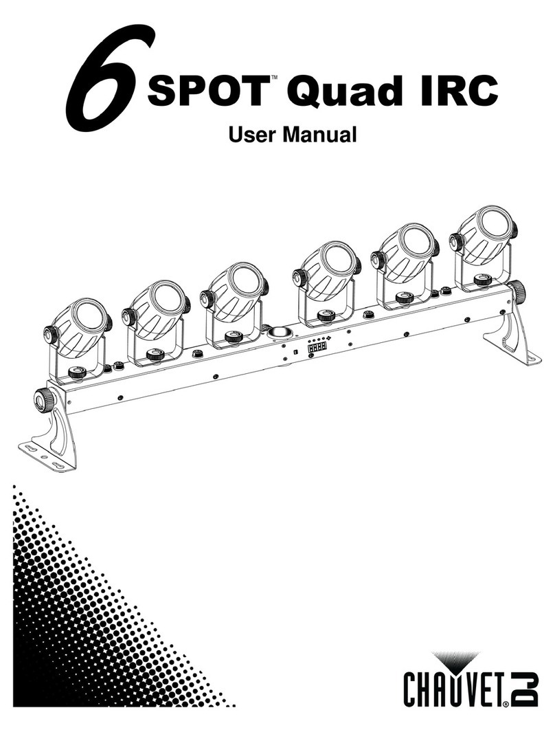 Chauvet 6 spot quad IRC User manual