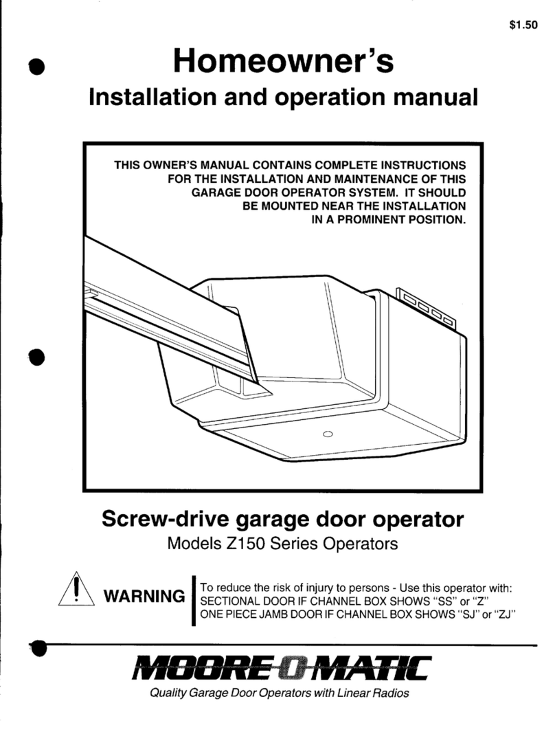moore o matic Z150 series User manual moore o matic Z150 series User manual