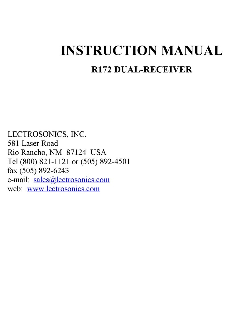 Lectrosonics R172 User manual