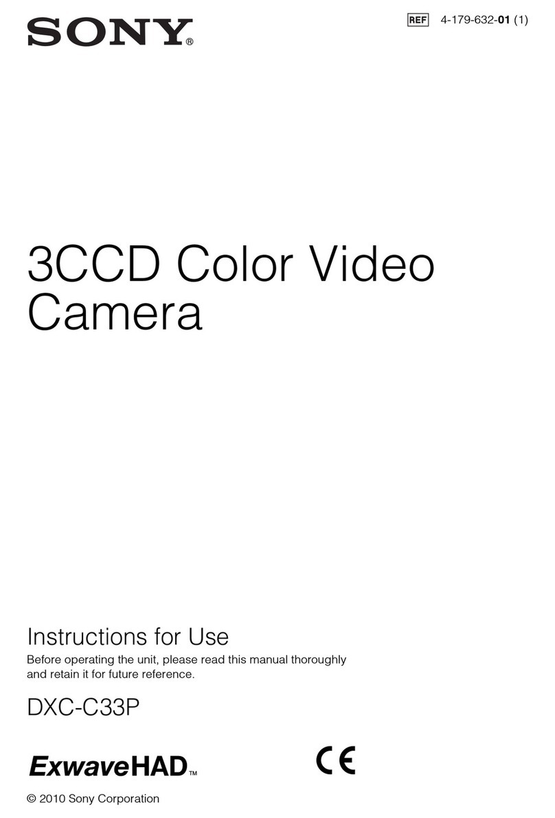 Sony ExwaveHAD DXC-C33P Instructions for use