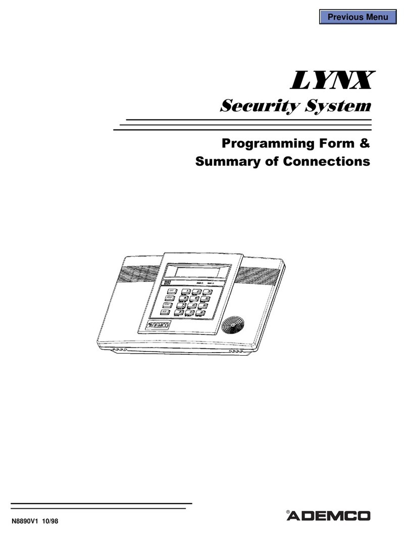 ADEMCO LYNX user guide
