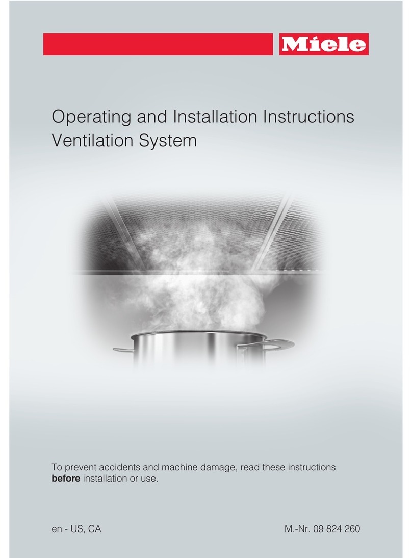 Miele DAR 1120 Operating and installation instructions