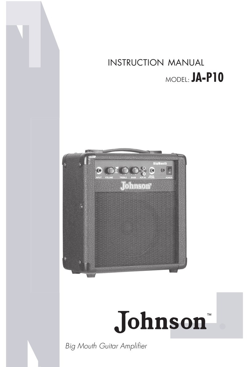 Johnson JA-P10 instruction manual