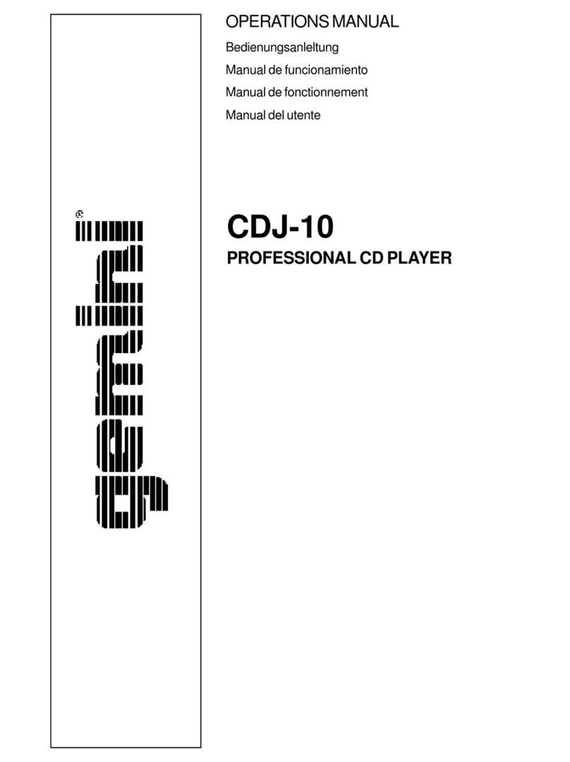 Gemini CDJ-10 Operation manual