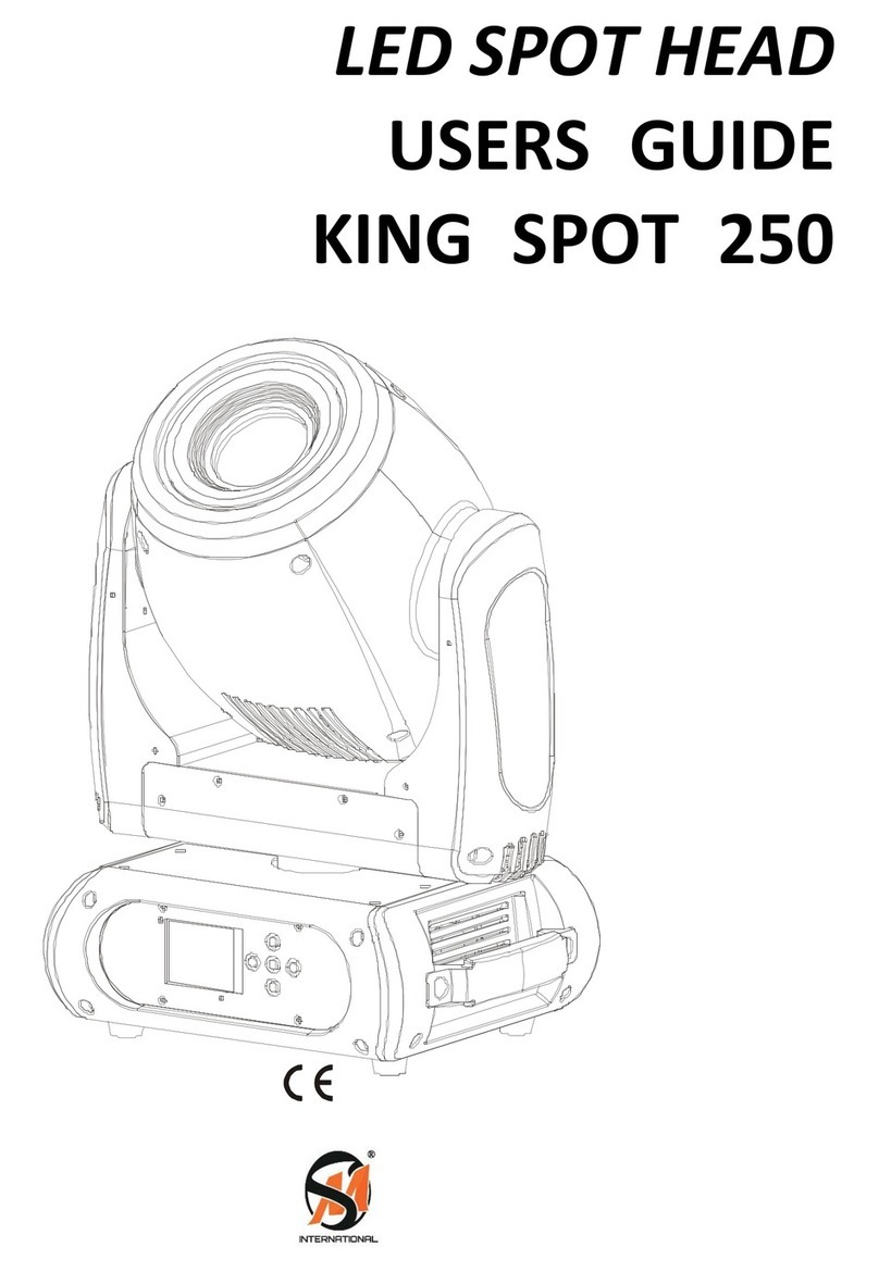SM International KING SPOT 250 user guide