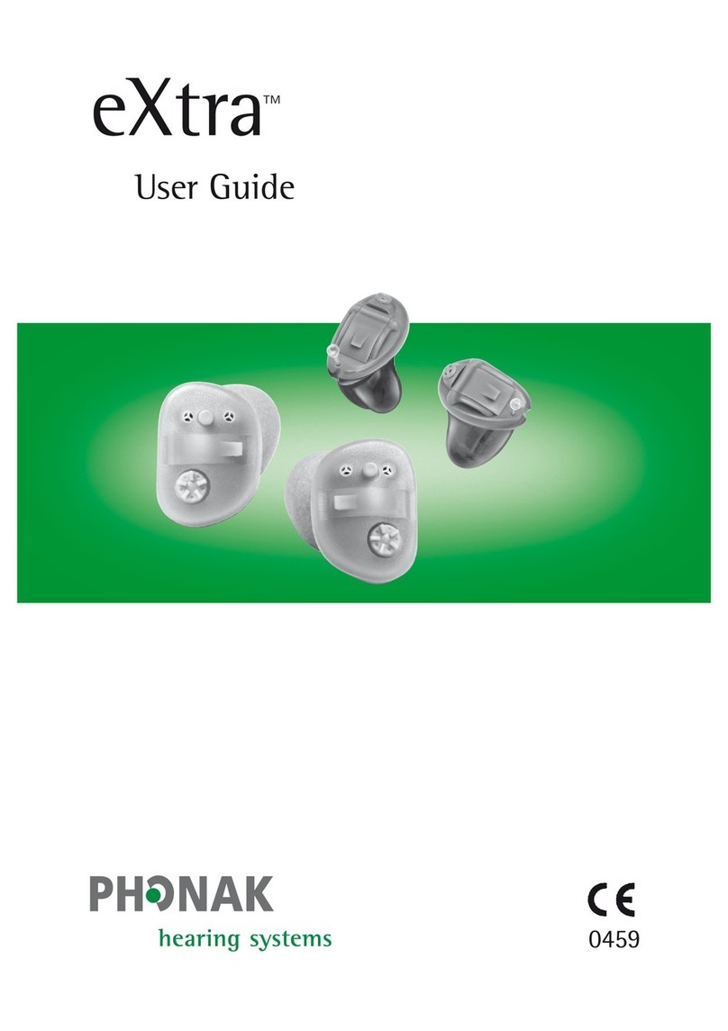 Phonak eXtra 11 CIC/MC User manual