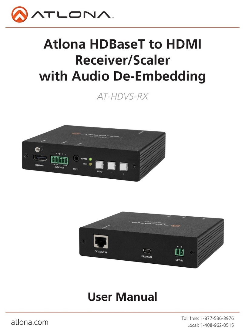 Atlona AT-HDVS-RX User manual