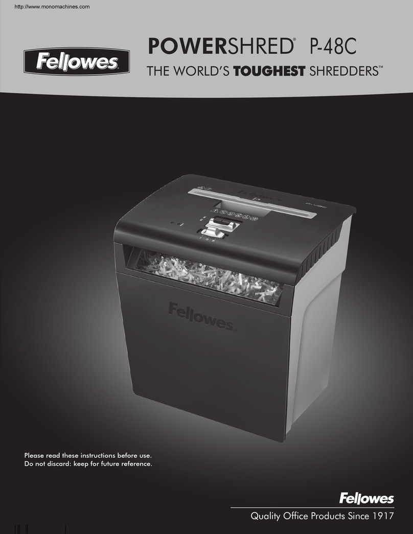 Fellowes POWERSHRED P-48C User manual