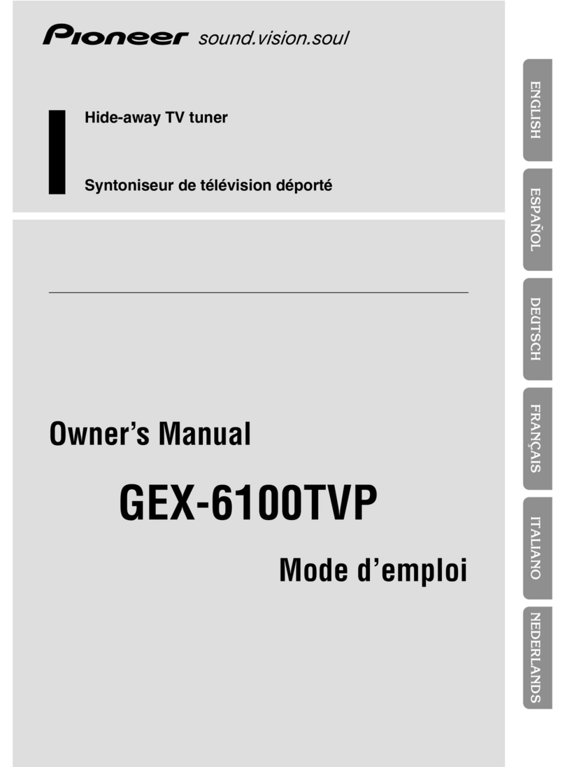 Pioneer GEX-6100TVP owner's manual