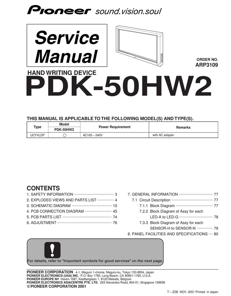 Pioneer PDK-50HW2 User manual