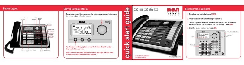 RCA 25260 ViSYS User manual
