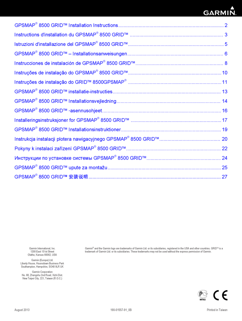 Garmin GPSmap 8500 GRID User manual