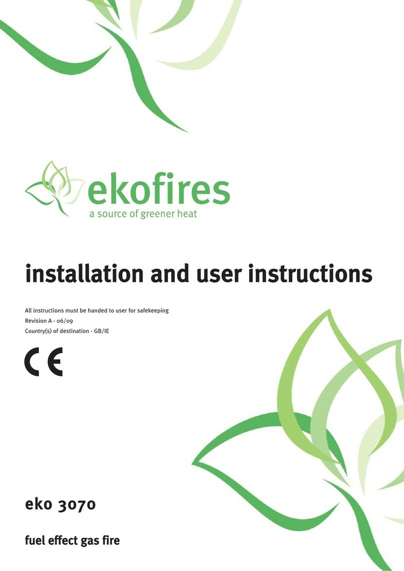 Ekofires EKO 3070 Installation and user instructions