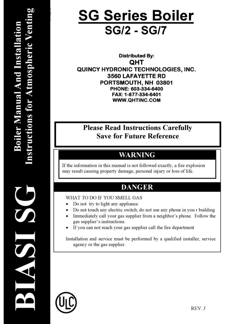 Biasi SG 2 Manual and installation instructions