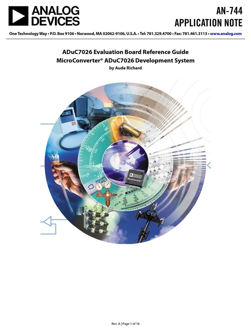 Analog Devices ADuC7026 Supplement