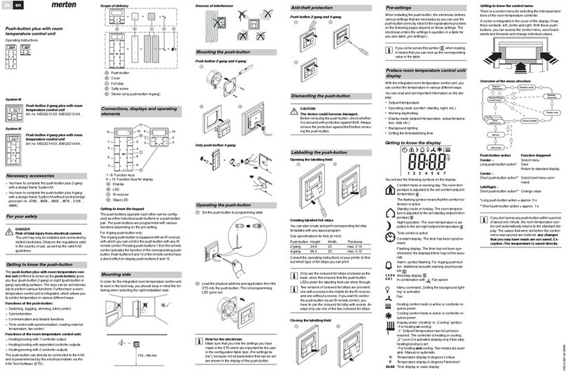 merten MEG6212-04 Series operating instructions