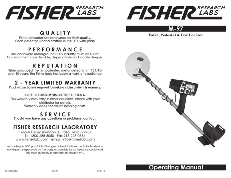 Fisher Research Labs M-97 User manual