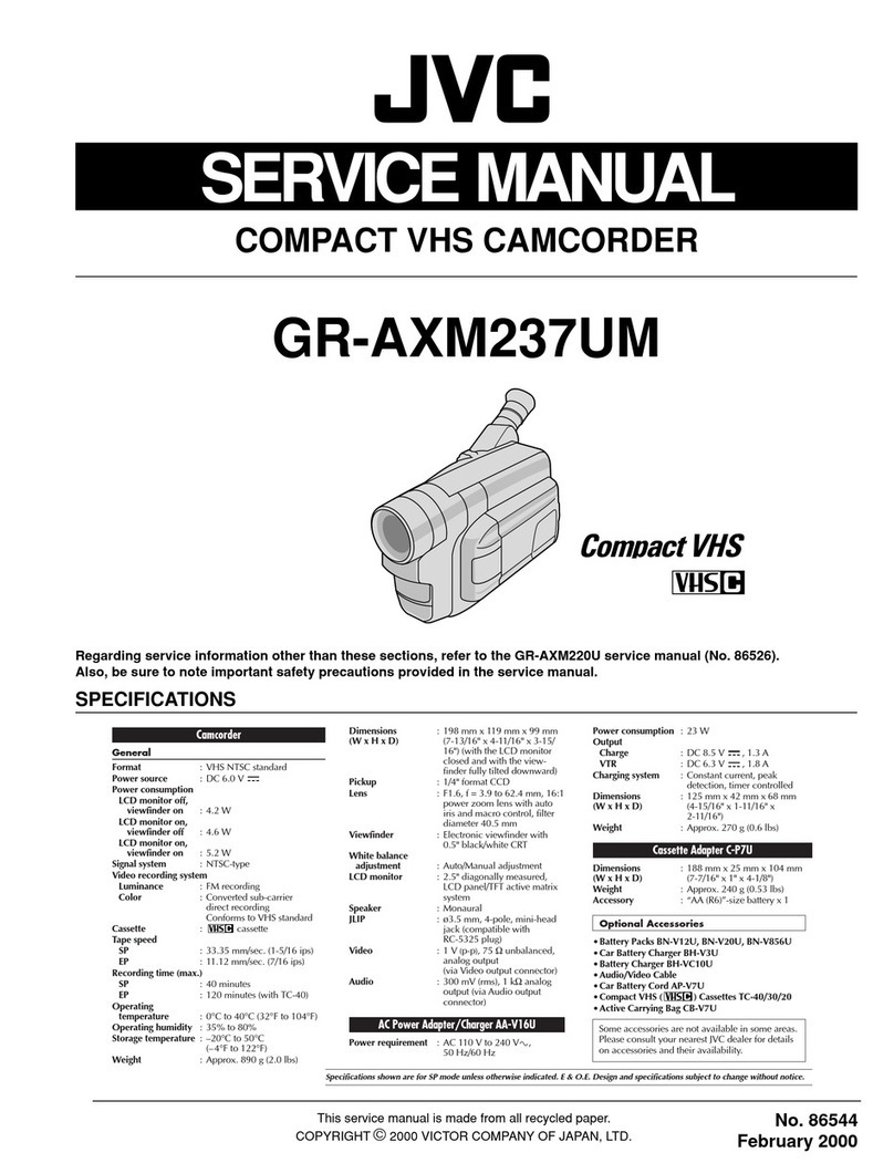 JVC GR-AXM237UM User manual