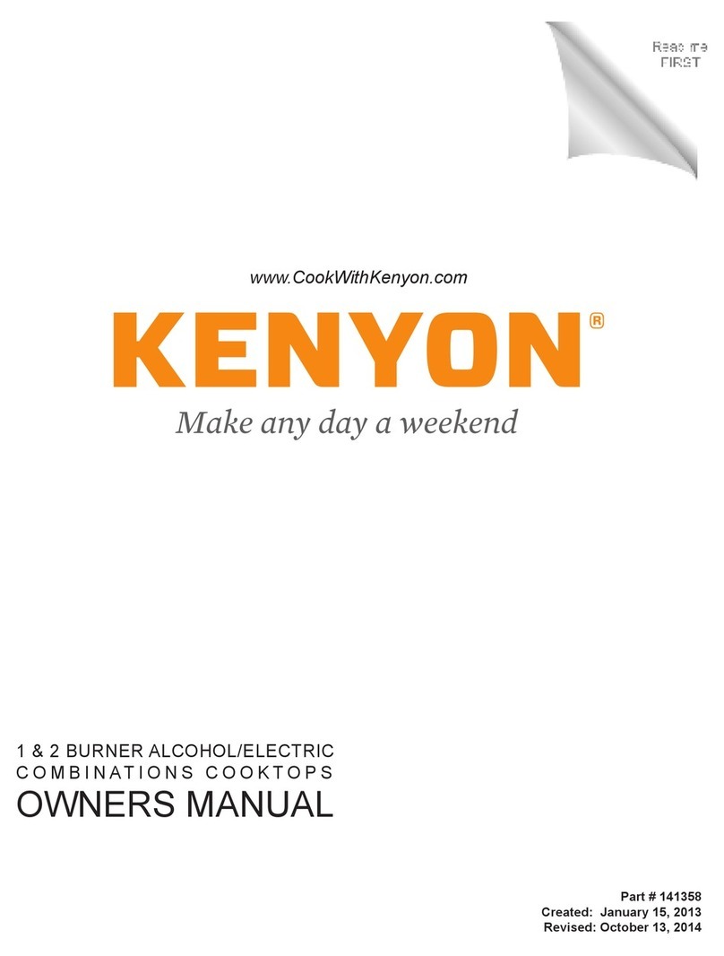 Kenyon B61148 User manual
