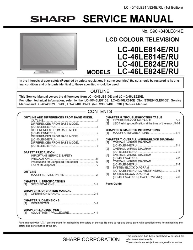 Sharp LC-40LE814E/RU User manual