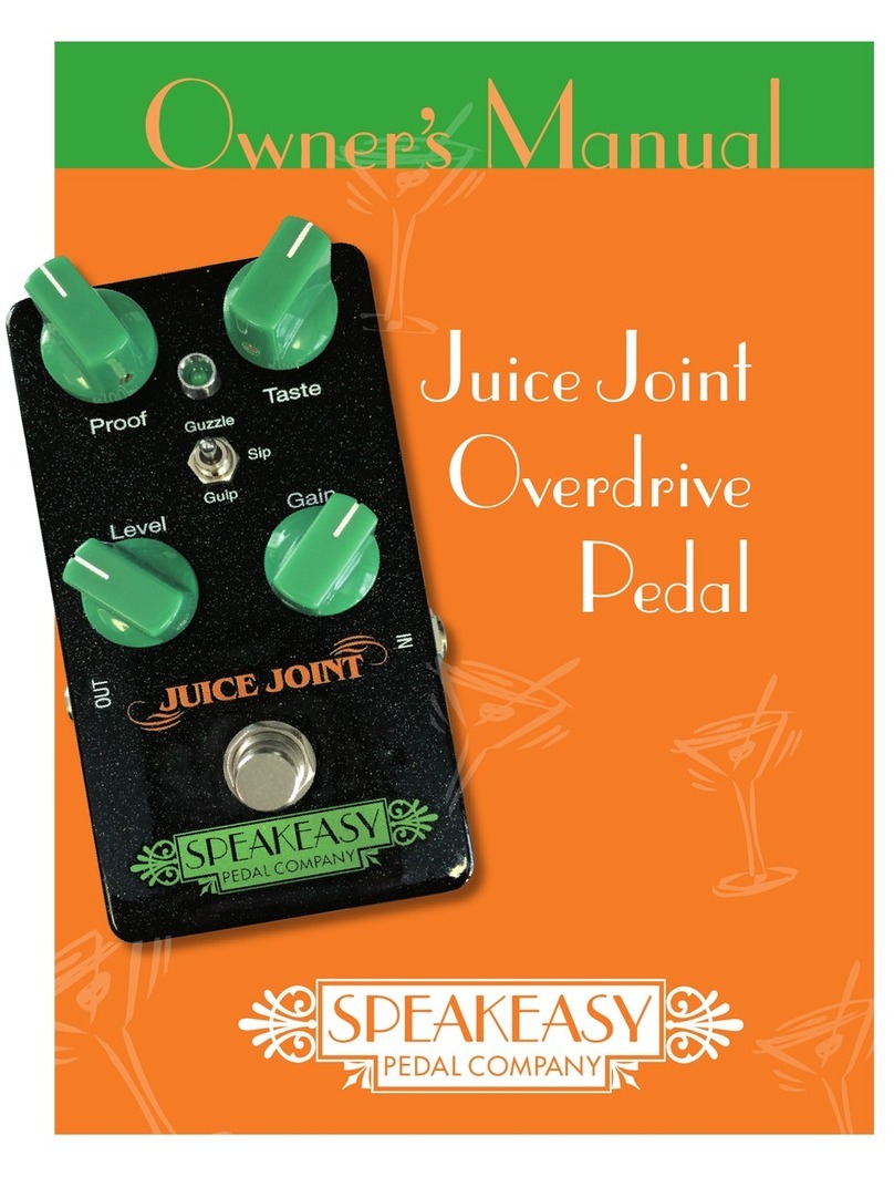 Speakeasy Pedal Company Juice Joint owner's manual