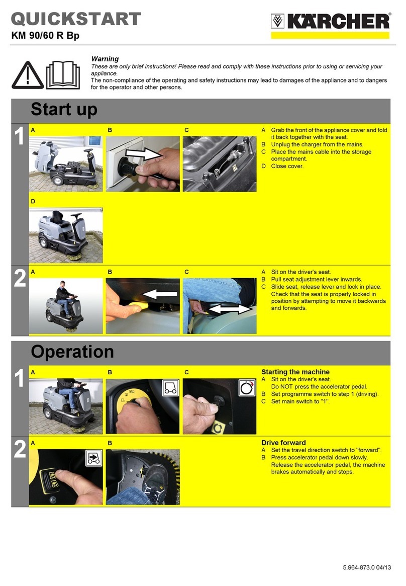 Kärcher KM 90 R Bp User manual Kärcher KM 90 R Bp User manual