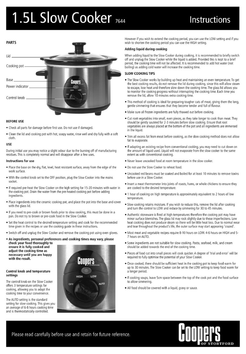 Coopers 7644 User manual