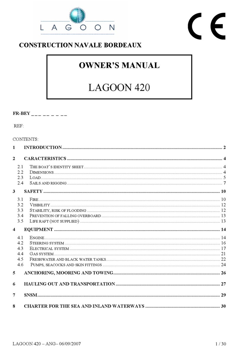 Lagoon 420 owner's manual