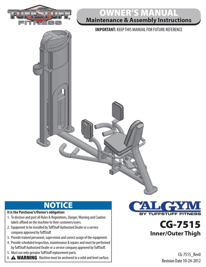 Tuff stuff CalGym CG-7515 User manual