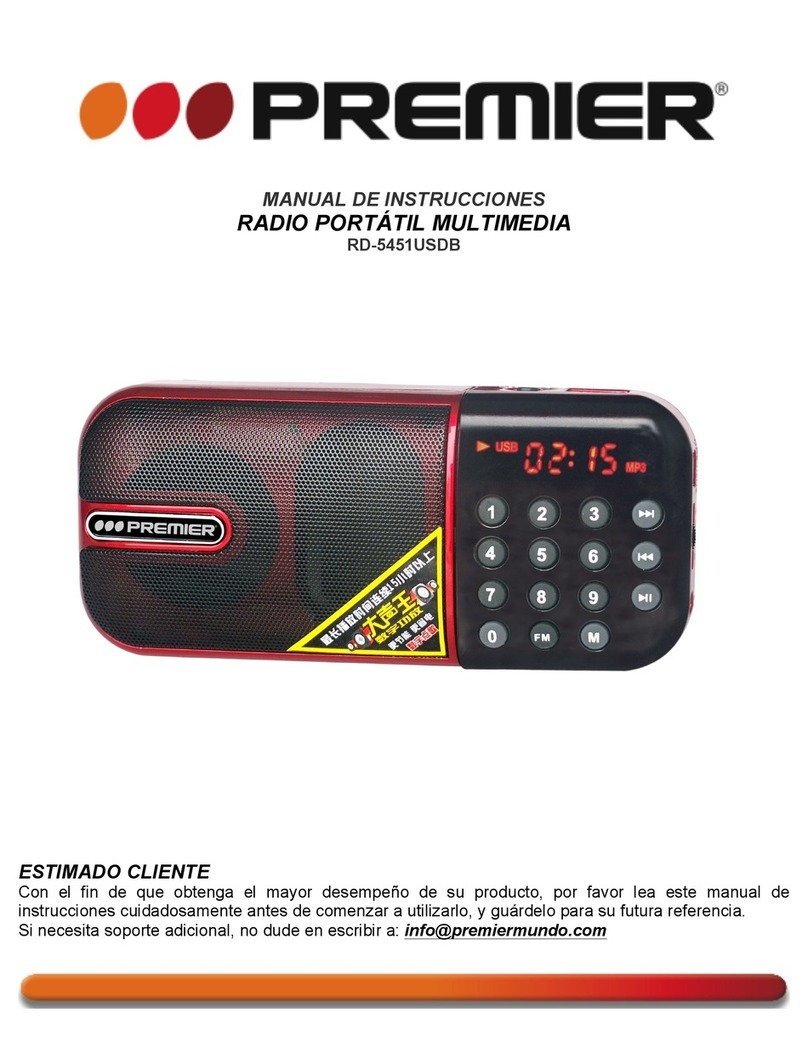 Premier RD-5451USDB instruction manual