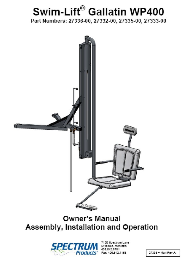 Spectrum Swim-Lift Gallatin WP400 owner's manual