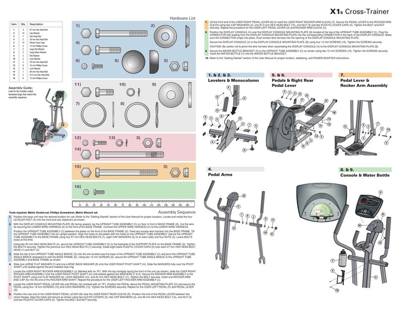 Life Fitness X15 User manual