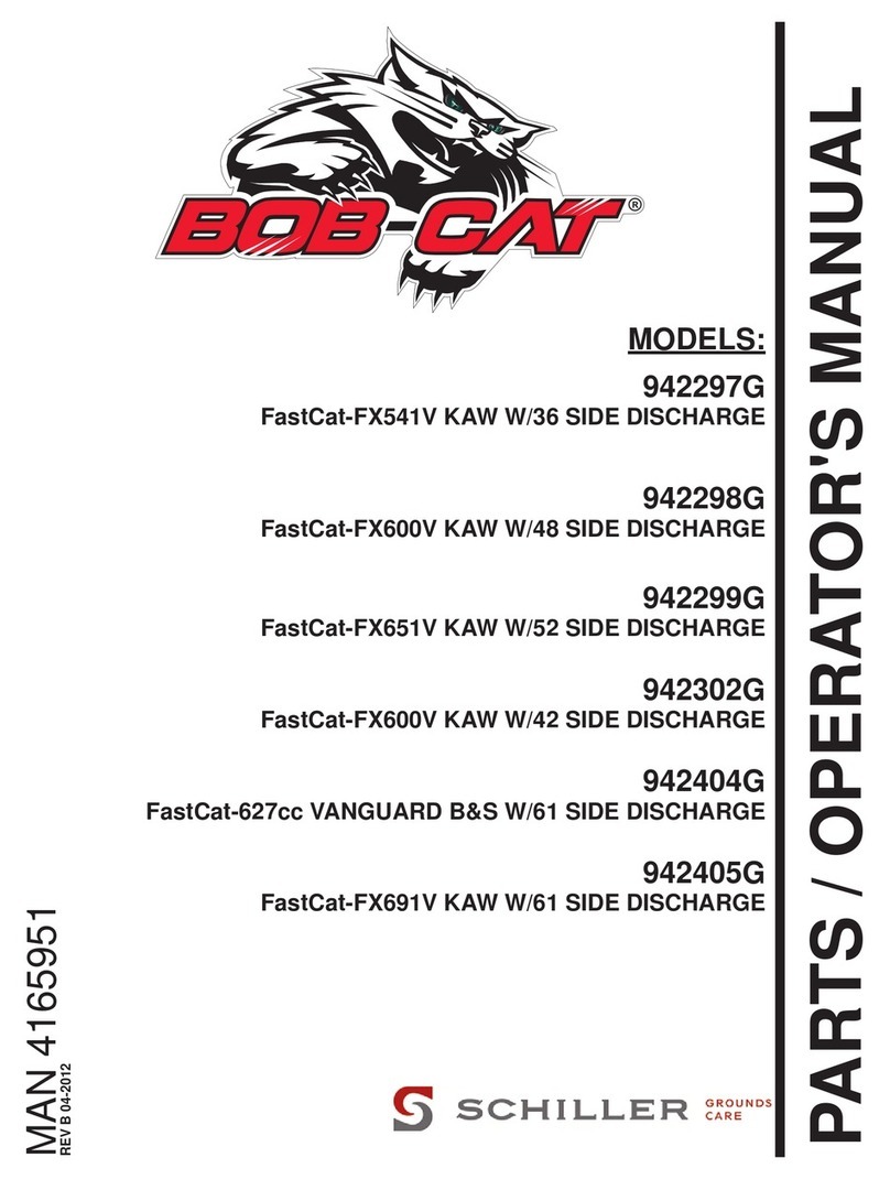 Schiller Grounds Care Bob-Cat 942297G User manual