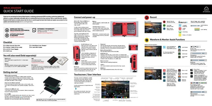 Atomos NINJA ASSASSIN quick start guide