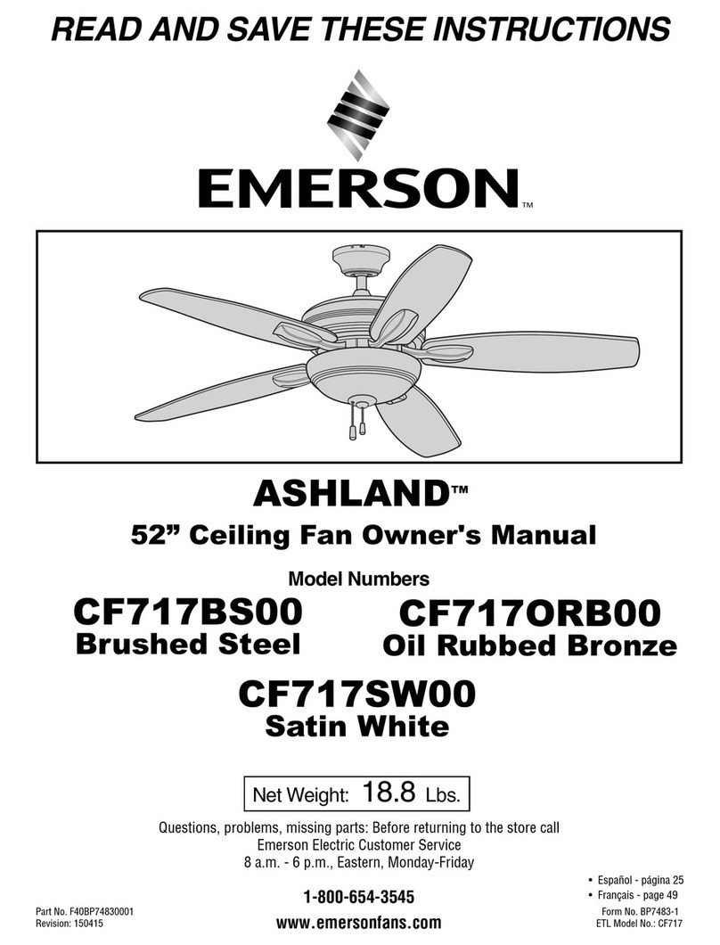 Emerson ASHLAND CF717BS00 User manual