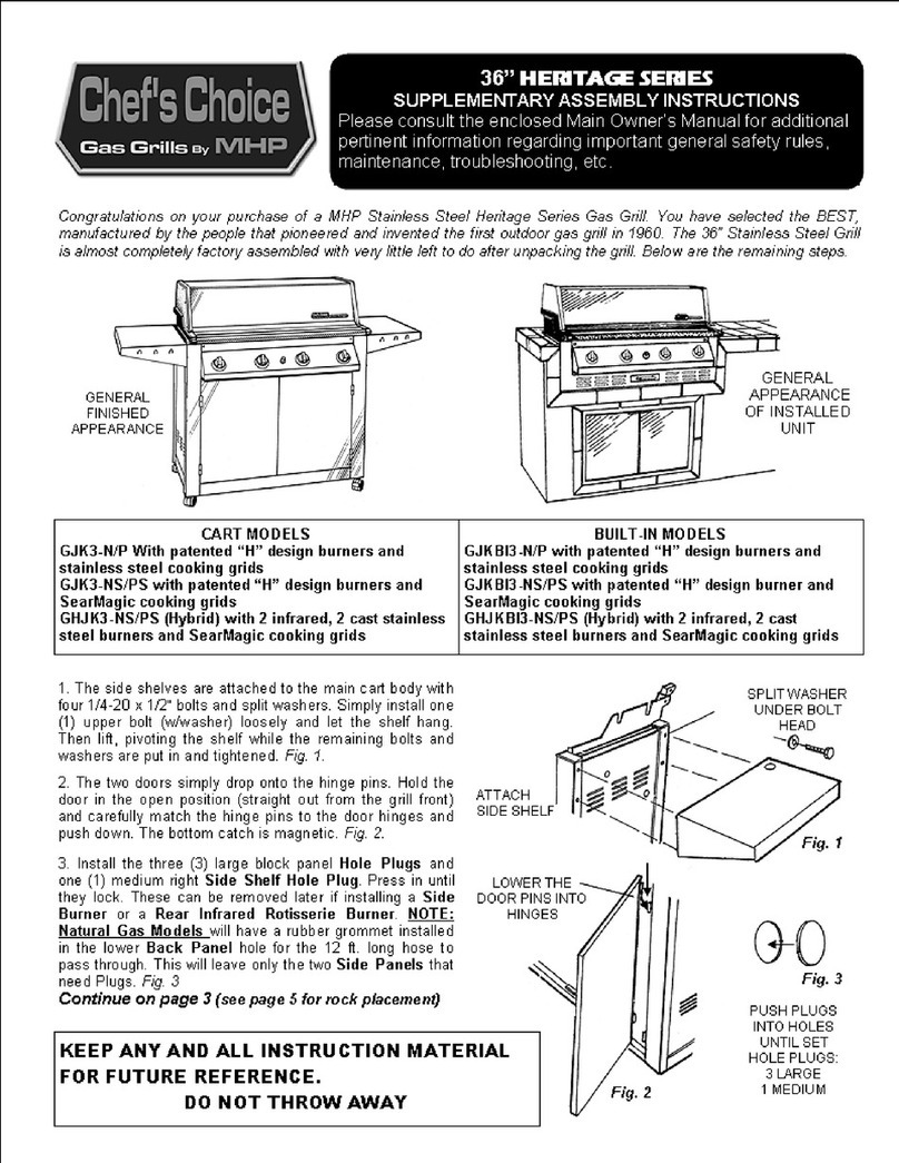 Chef's Choice GJK3-N/P Supplementary assembly instructions