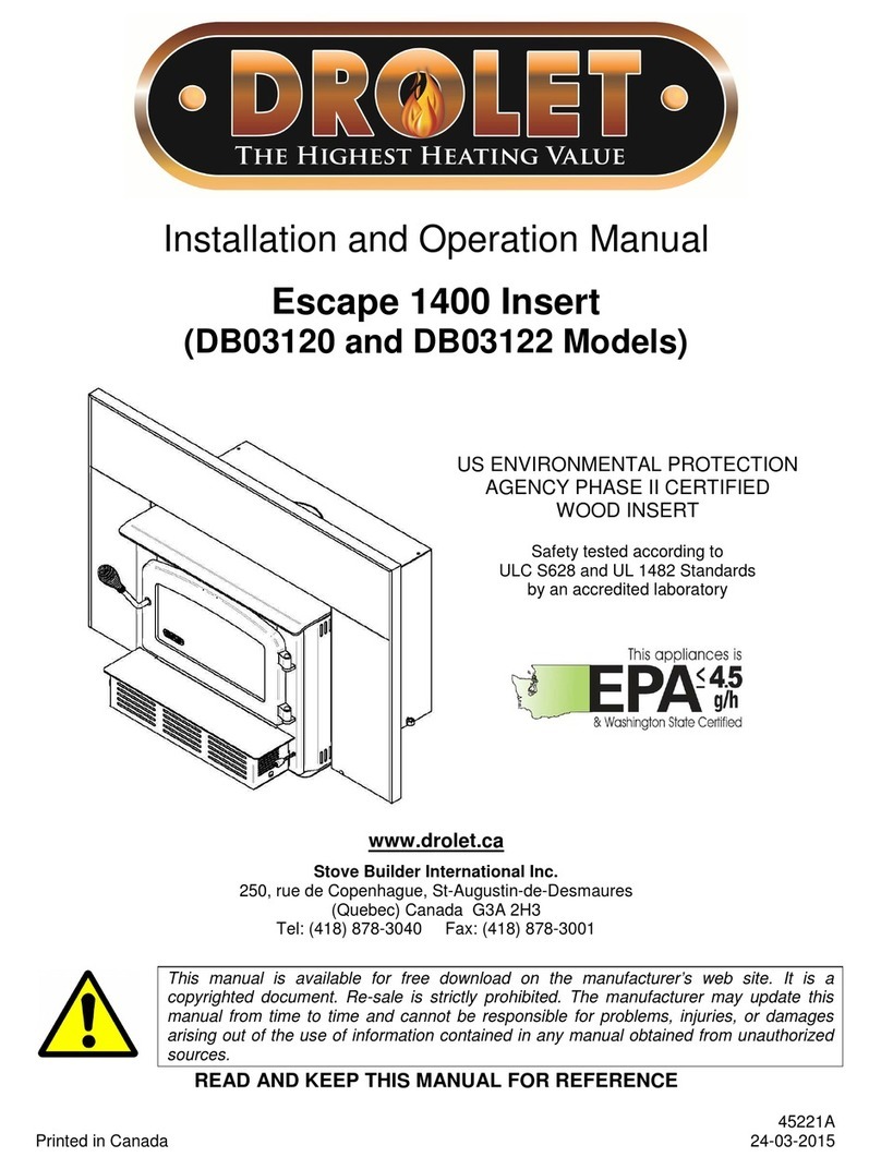 Drolet Escape 1400 User manual Drolet Escape 1400 User manual