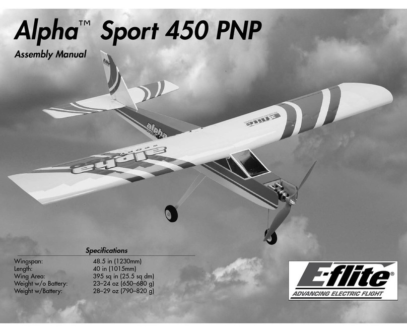 E-FLITE Alpha Sport 450 PNP User manual