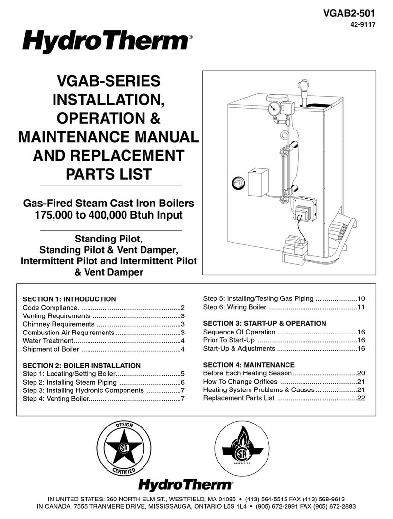 HydroTherm VGA-175B Manual HydroTherm VGA-175B Manual