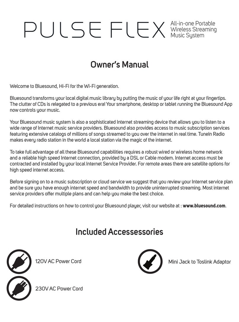 Bluesound Pulse Flex owner's manual