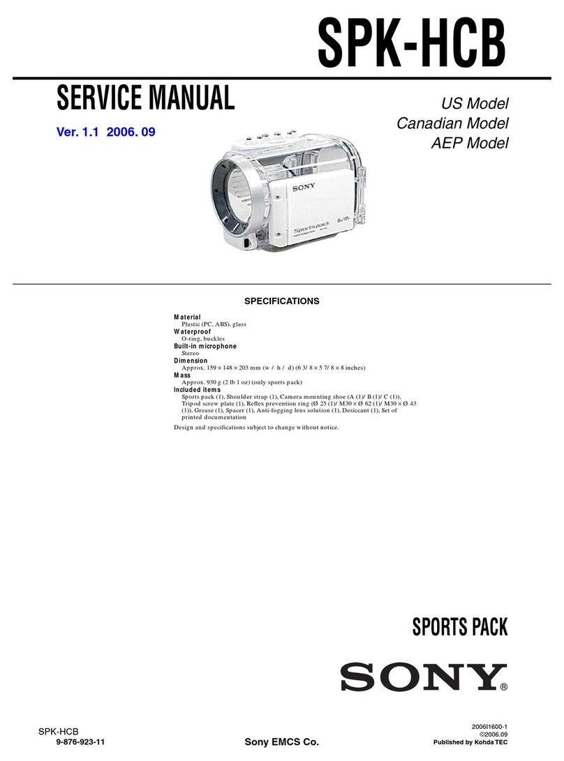 Sony SPK-HCB User manual