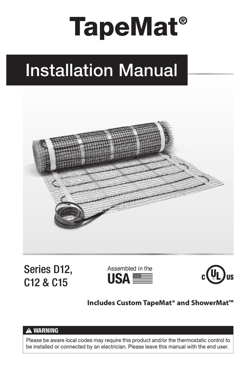suntouch TapeMat D12 Series User manual