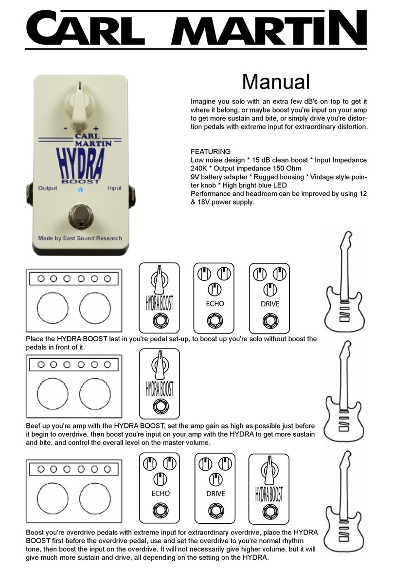 Carl Martin Hydra boost manual Carl Martin Hydra boost manual