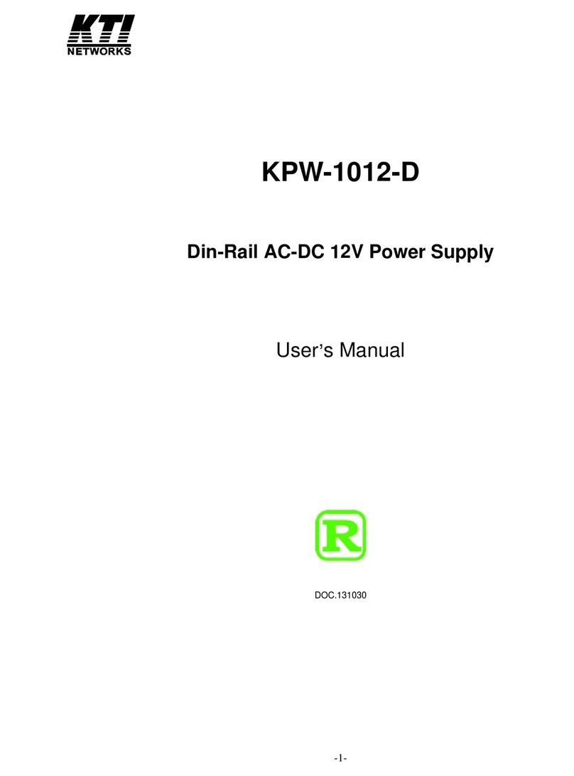 KTI Networks KPW-1012-D user manual KTI Networks KPW-1012-D user manual
