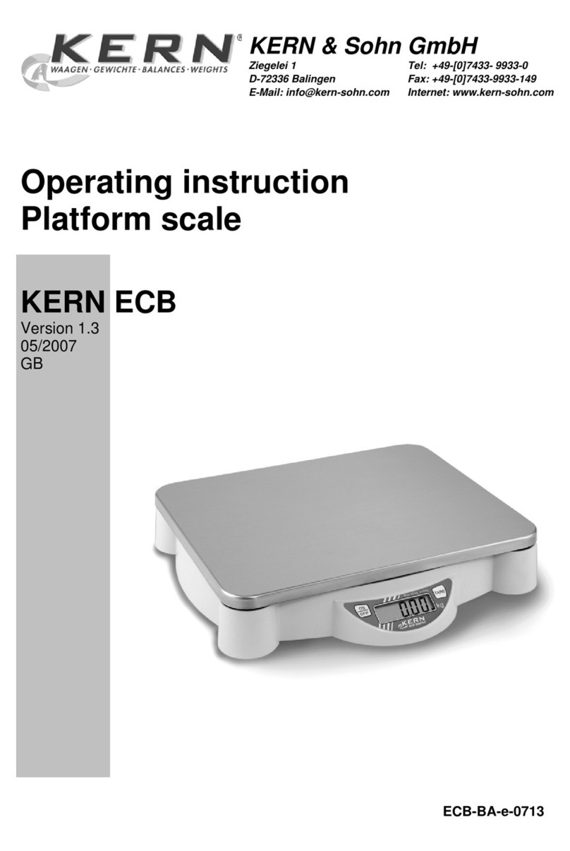 KERN ECB User manual