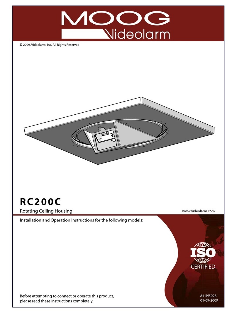 Moog Videolarm RC200C User manual